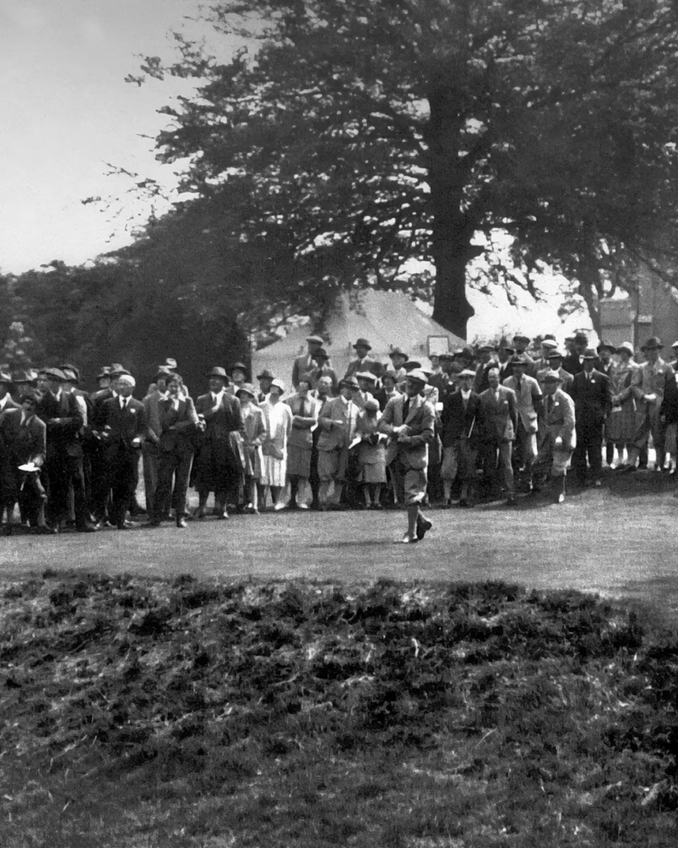 Old black and white golf